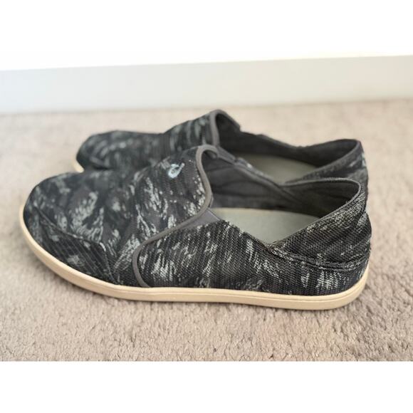 Olukai Nohea Mesh Slip-On Shoes Charcoal/Dive Camo/Grey Blue Men\'s Size M9.5 main image 8